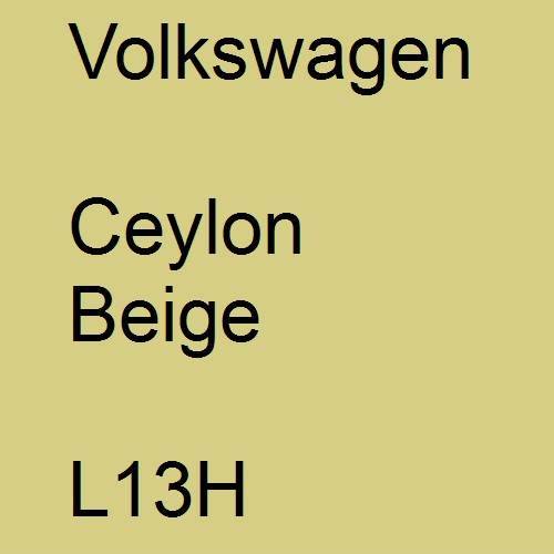 Volkswagen, Ceylon Beige, L13H.